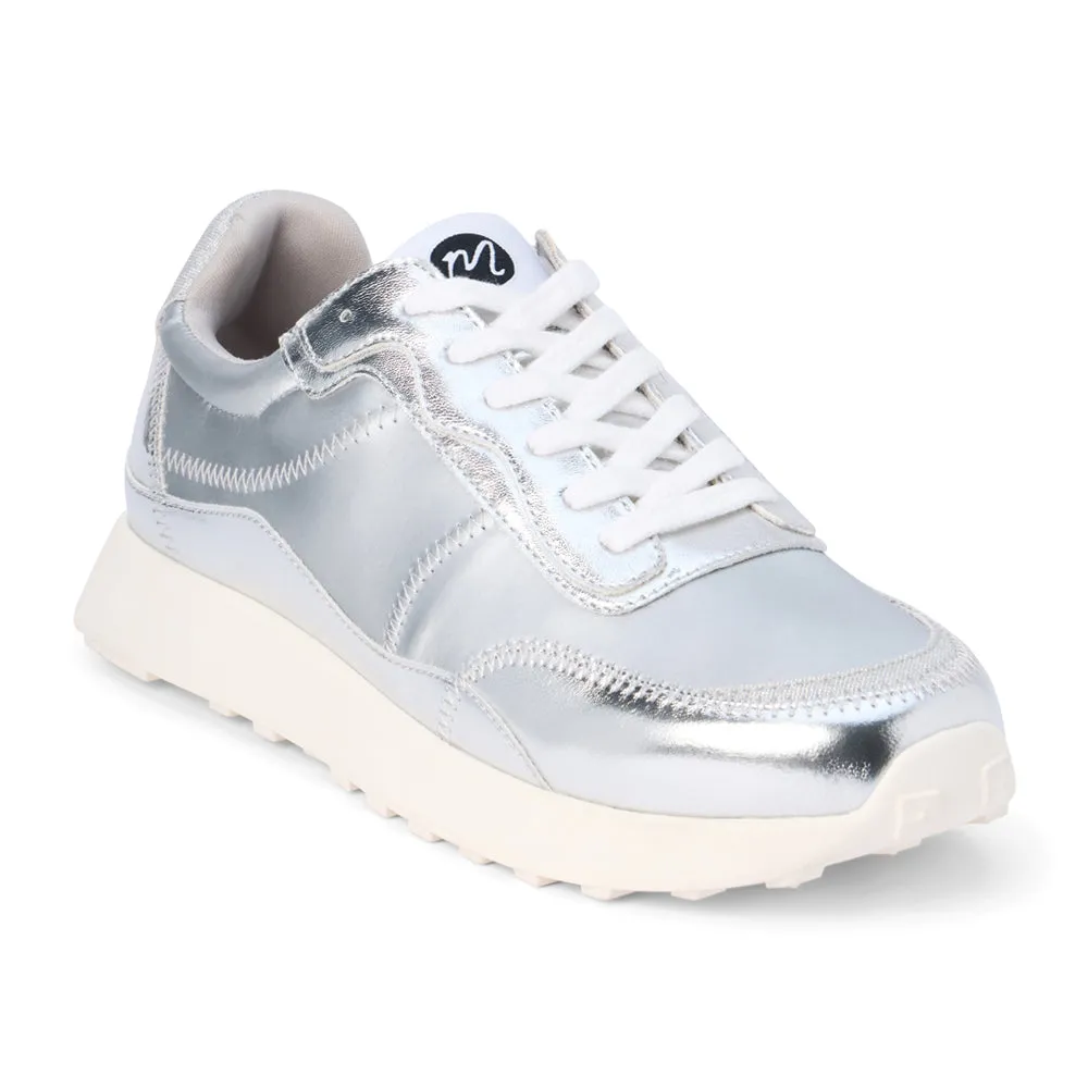 Metro Metallic Lace Up Sneakers