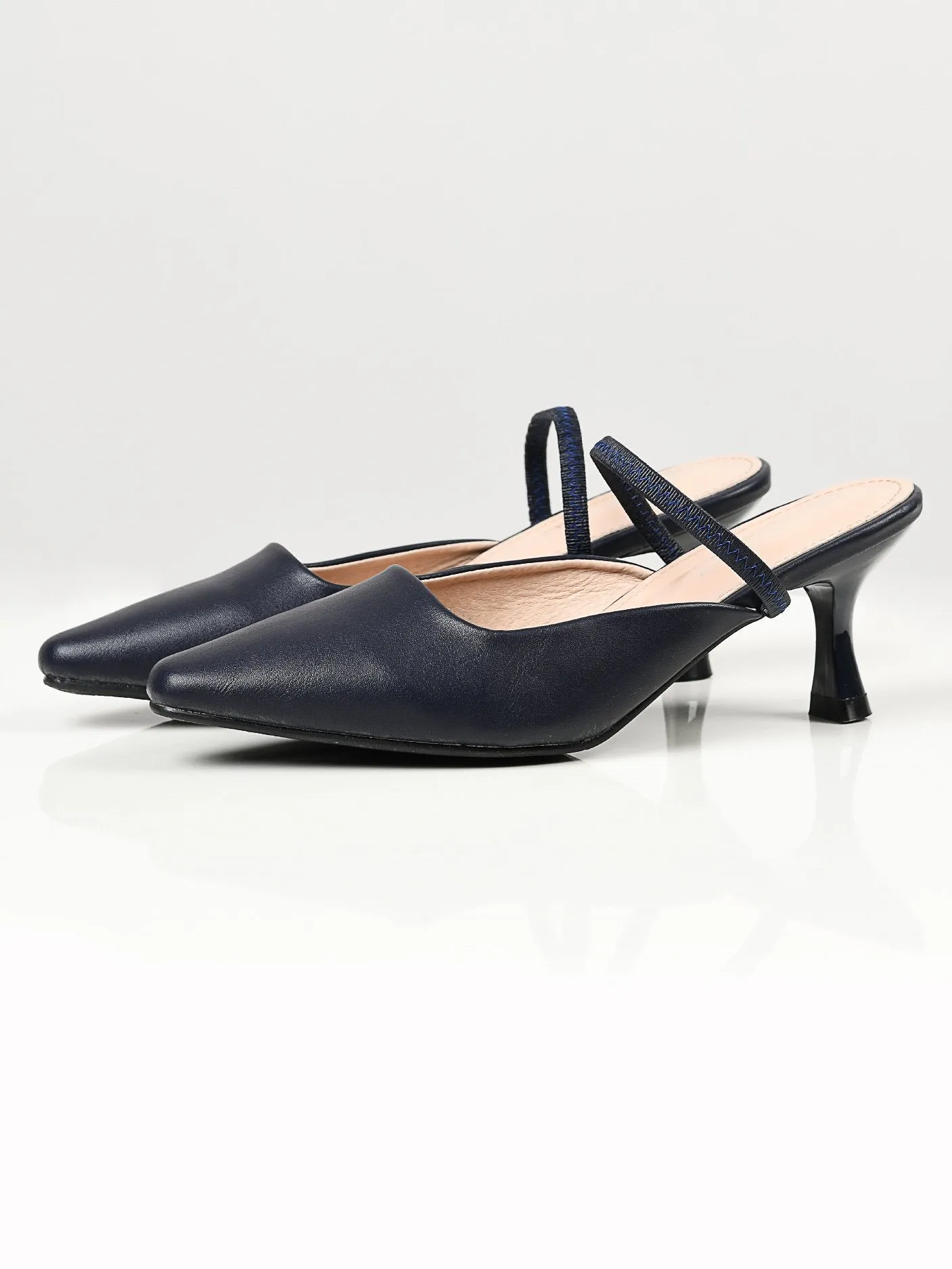 Pointed Heels - Dark Blue